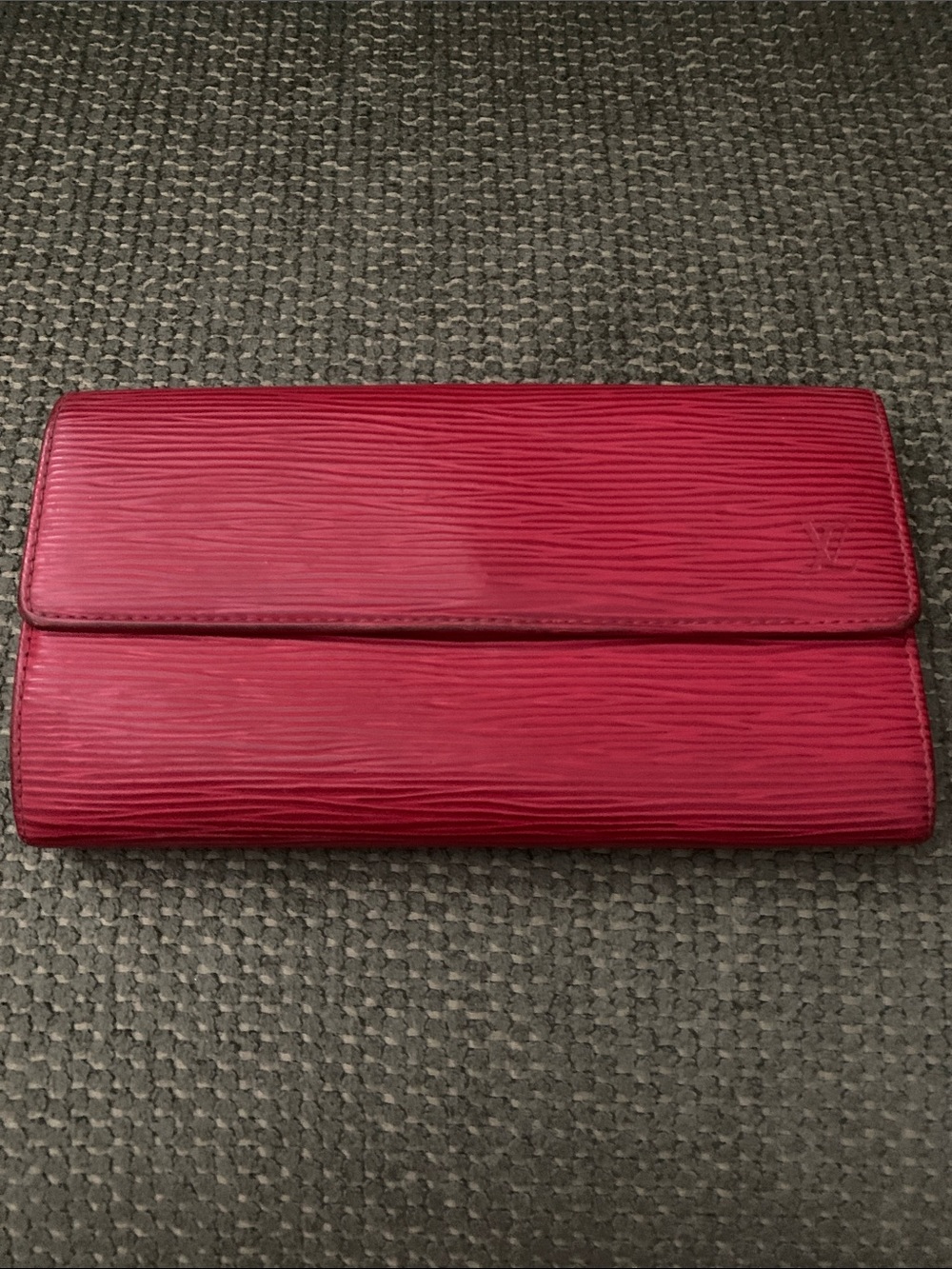 Louis Vuitton Red Epi Leather Wallet